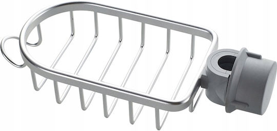 Sponge Holder Made of Gray Stainless Steel