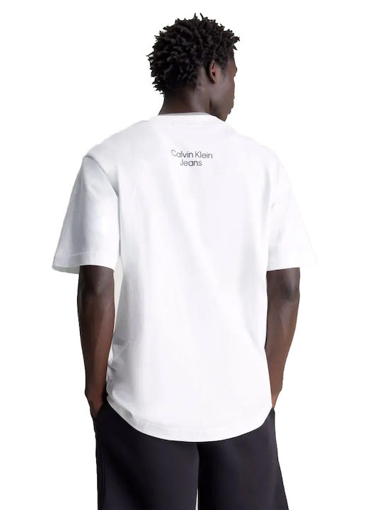 Calvin Klein Ανδρικό T-shirt Κοντομάνικο Λευκό