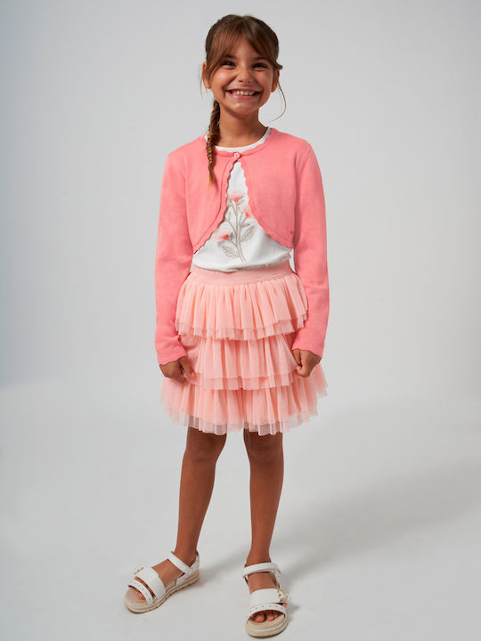 Mayoral Kids Cardigan Knitted Pink