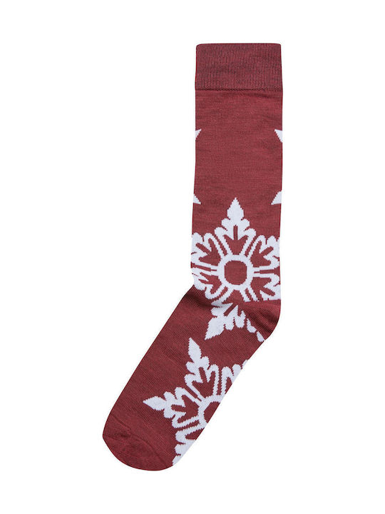 Urban Classics Women's Christmas Socks Burgundy 3Pack