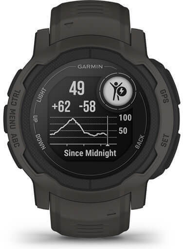 Garmin Instinct 2 45mm Waterproof Smartwatch with Heart Rate Monitor (Graphite)