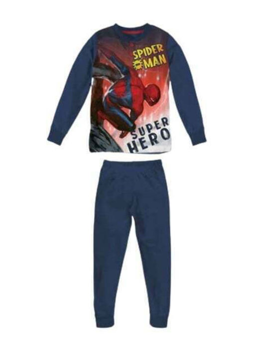 Spiderman Kids' Pajamas Winter Blue