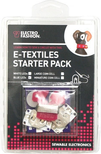 Kitronik Electro-fashion Starter Pack Standard Cell Holder White Leds KITRONIK-2730