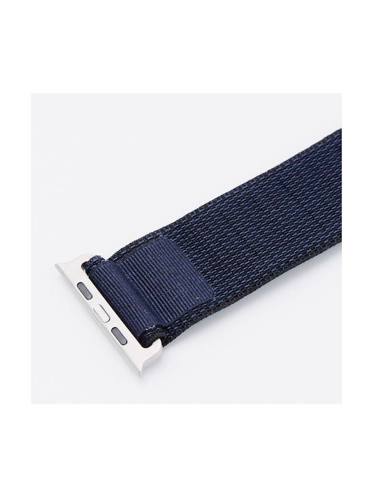 Curea Tesatura Albastru marin (Apple Watch 44/45/46mm/Ultra 49mm)
