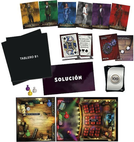 Board Game Cluedo Escape - The Illusionists Club for 1-6 Players 10+ Years Old (EN) Hasbro