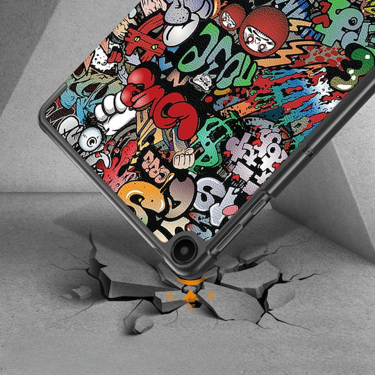 Graffiti Flip Cover Durabilă Multicoloră (Huawei MatePad SE 10.4 2022)