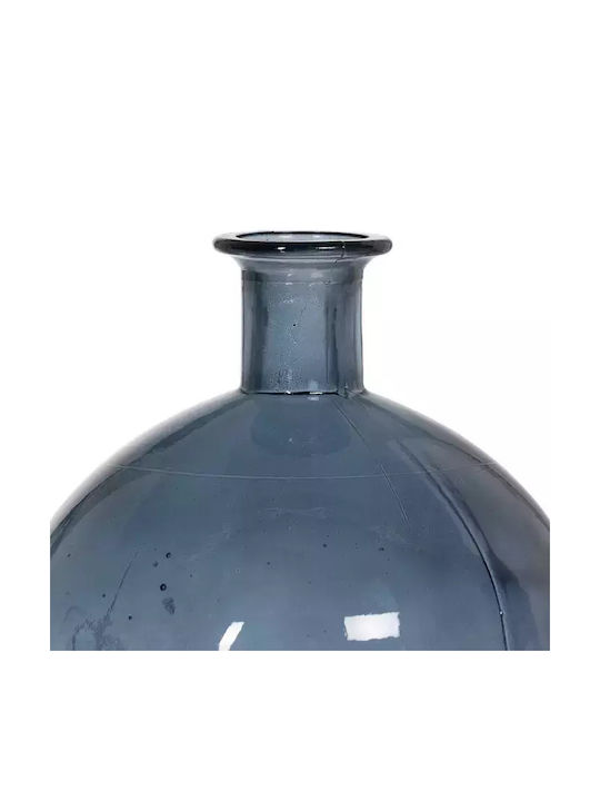 Ixia Regal Διακοσμητικό Βάζο Γυάλινο Μπλε Φ20xΥ25cm