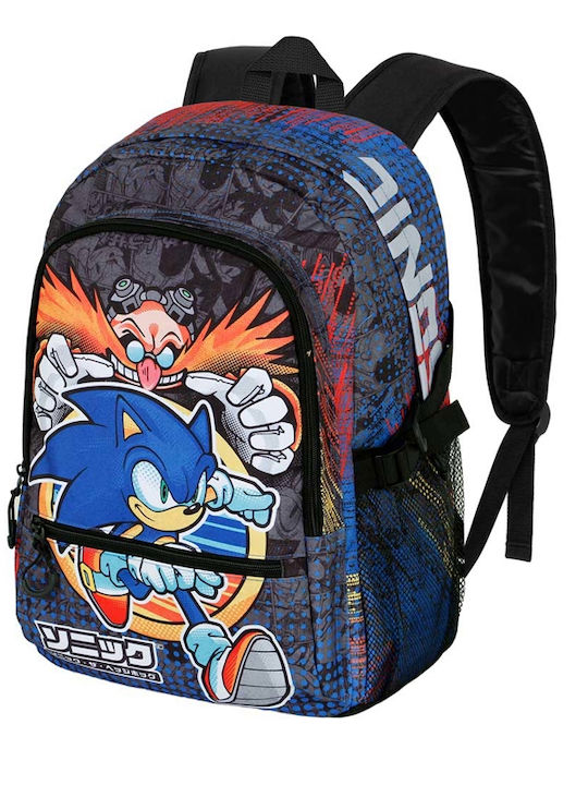 Sonic Hedgehog Ghiozdan Școlar de Spate Scoala primara Multicolor