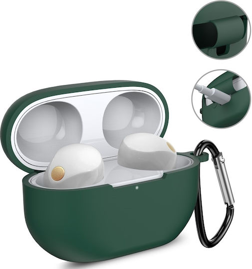 Husă cu cârlig în culoarea Verde pentru Sony WF-1000XM5