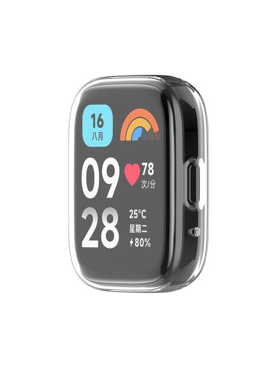 Силиконов калъф в цвят Прозрачен за Xiaomi Redmi Watch 3 Lite / Watch 3 Active