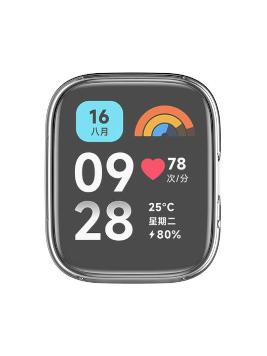 Силиконов калъф в цвят Прозрачен за Xiaomi Redmi Watch 3 Lite / Watch 3 Active