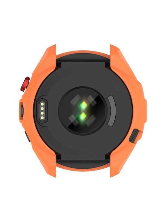 Silicone Case in Orange color for Garmin Approach S70 42mm
