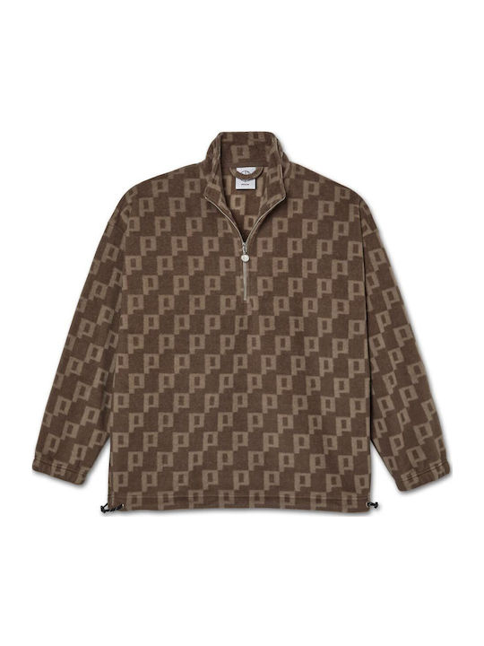 Long Sleeve Light Brown Blouse