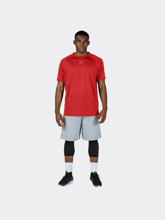 Jepa Men's Athletic T-shirt Short Sleeve Red