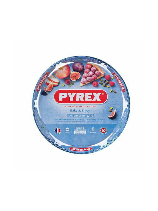 Pyrex Bake & Enjoy Rund Feuerfestes Geschirr Glas 28x28cm 2Stück