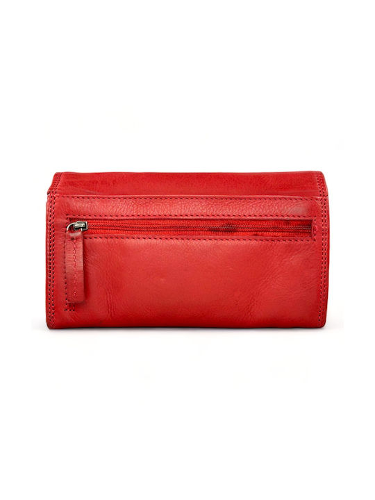 The Chesterfield Brand Large Leather Women's Wallet with RFID Red