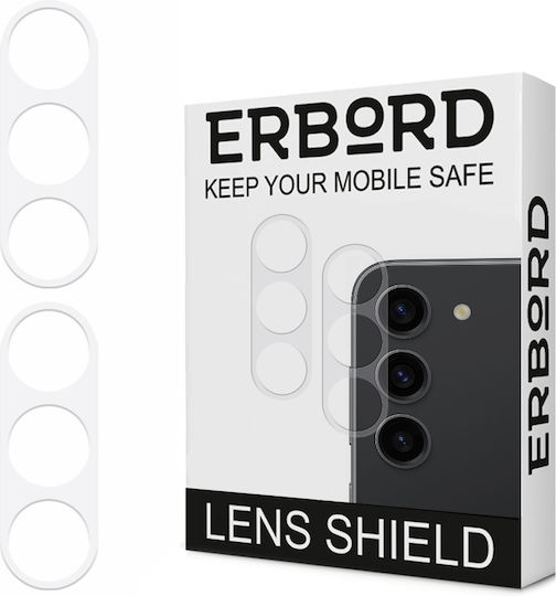 Erbord Kameraschutz Gehärtetes Glas Transparent für das Galaxy S23+