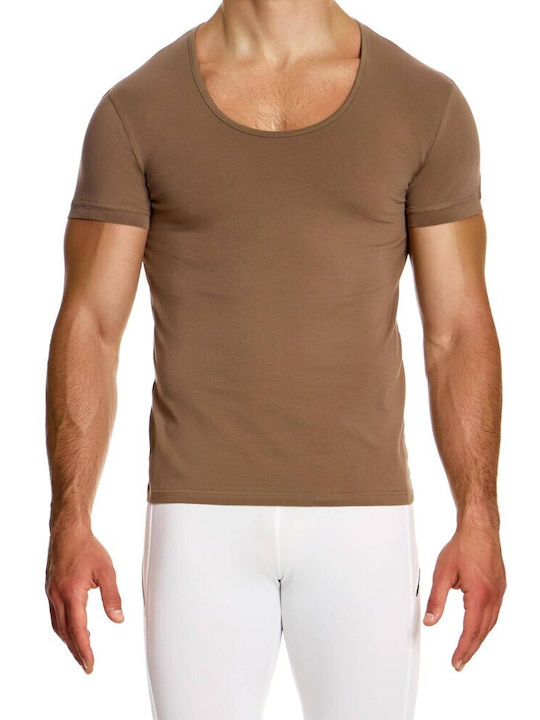 Modus Vivendi Men's Short Sleeve T-shirt Brown