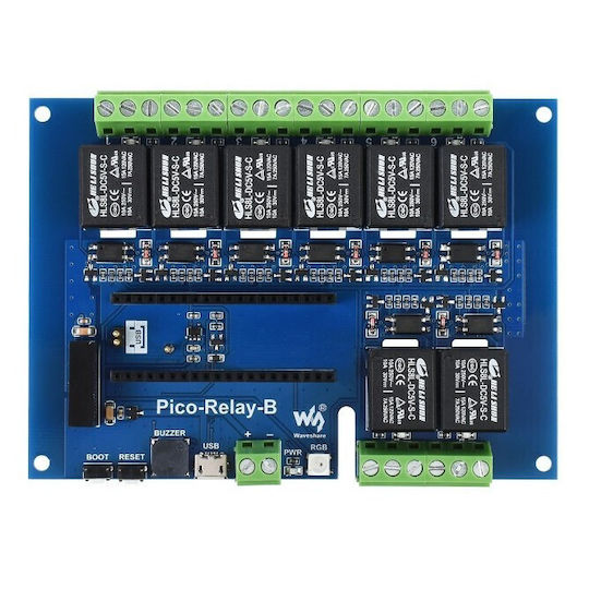 Waveshare Pico Industrial 8-ch Relay Module 20218