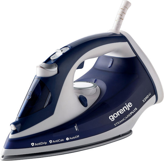 Gorenje Steam Iron 2200W with Ceramic Plate and Continuous Steam Supply 30g/min
