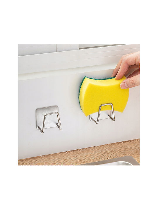 Кука Баня Единично с винтове ​5x5см Inox Сив