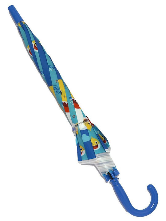 PinkFong Kids Umbrella Curved Handle Blue