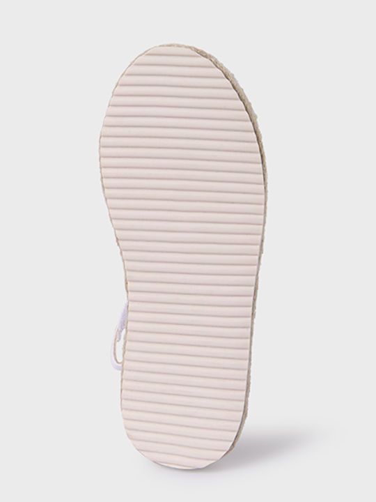 Kids Espradrilles with Hoop & Loop Closure White