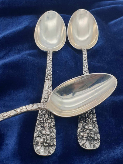 Savvas Design Spoon Set Dinner Metallic Silver 14cm 6pcs