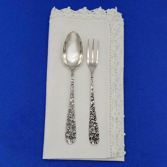 Savvas Design Spoon Set Dinner Metallic Silver 14cm 6pcs