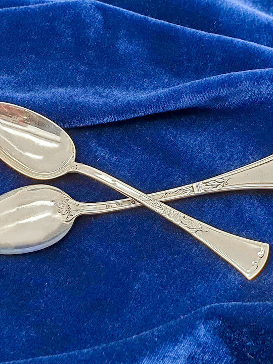 Savvas Design Löffelset Abendessen Metall Silber 14cm 6Stück