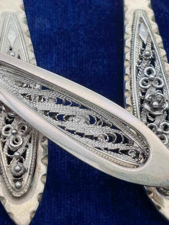 Savvas Design Löffelset Abendessen Metall Silber 14cm 6Stück