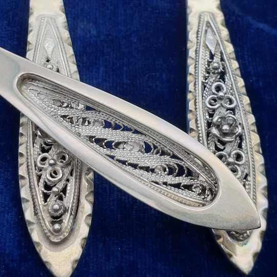 Savvas Design Löffelset Abendessen Metall Silber 14cm 6Stück
