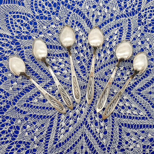 Savvas Design Löffelset Abendessen Metall Silber 14cm 6Stück