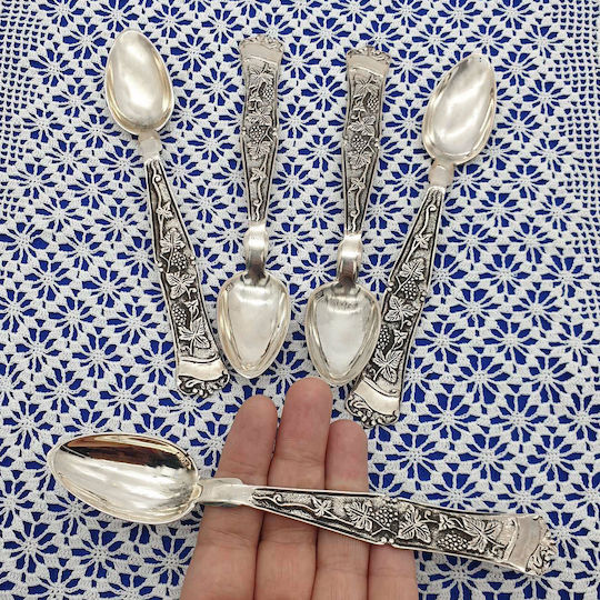 Savvas Design Löffelset Abendessen Metall Silber 15cm 5Stück