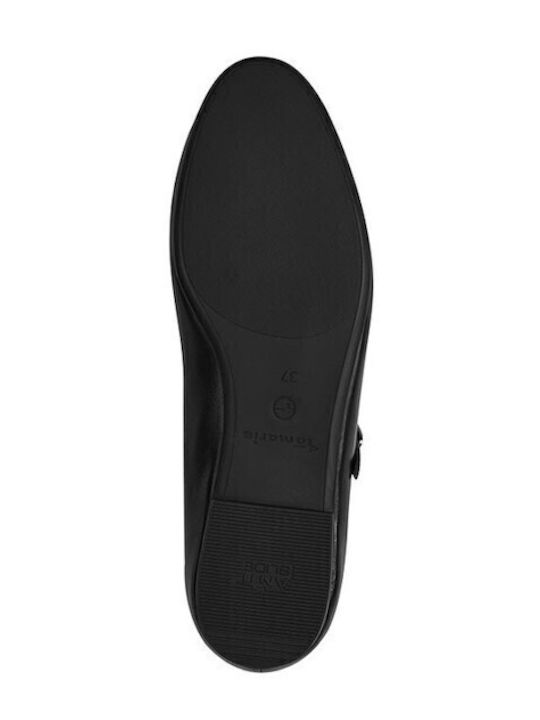 Synthetic Leather Ballerinas Black