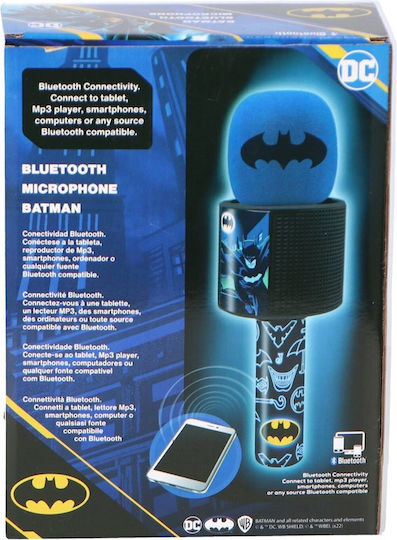 Batman Microfon Karaoke Wireless Albastru