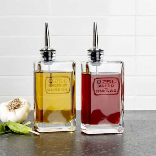 Bormioli Rocco Optima Cutie de ulei Sticlă cu Flux 250ml Bormioli Rocco Optima Cutie de ulei Sticlă cu Flux 250ml