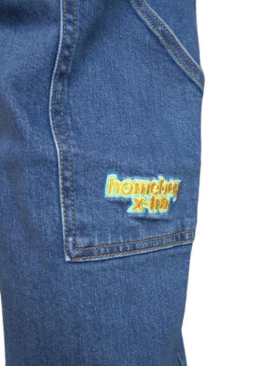 X-tra Men's Jeans Pants with Slim Baggy Fit Washed Blue