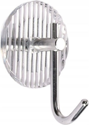 Single Wall-Mounted Bathroom Hook Silver