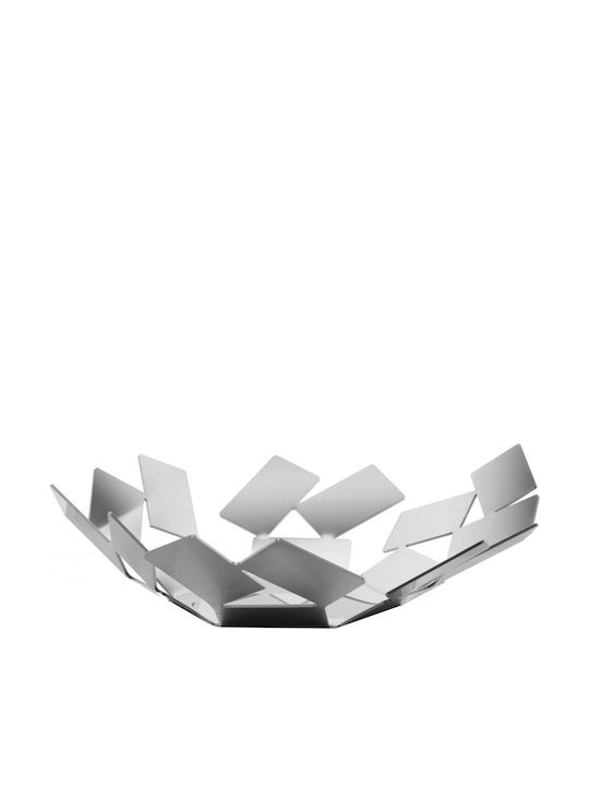 Alessi Scirocco Fruit Bowl Metallic White