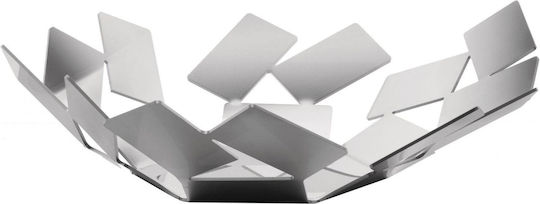 Alessi Scirocco Fruit Bowl Metallic White