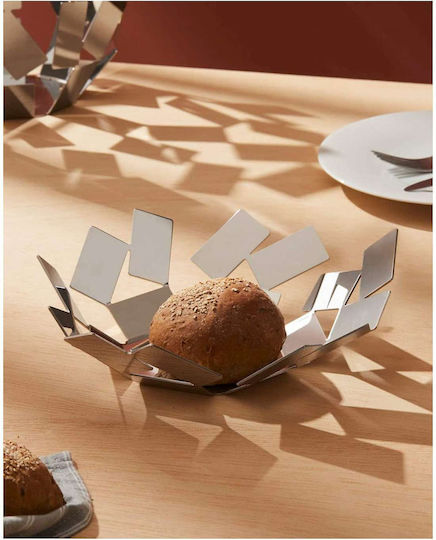 Alessi Scirocco Fruit Bowl Metallic White