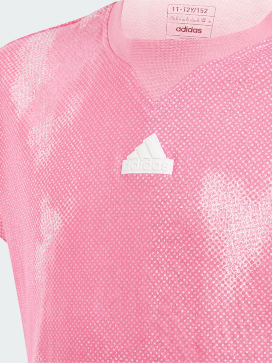 Adidas Kids Blouse Short Sleeve Pink Future Icons