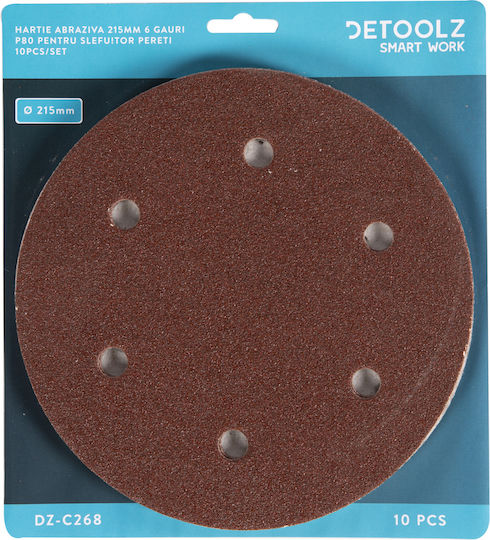 Detoolz Φύλλο Λείανσης Απλό K80 215x215mm