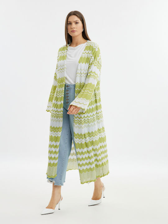 Mat Fashion Women's Knitted Cardigan Green