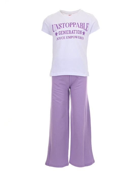 Joyce Kids Set with Pants Summer 3pcs Lilac