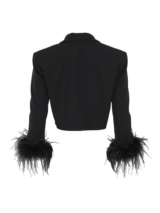 Pinko Scurt Blazer pentru femei Sacou Negru