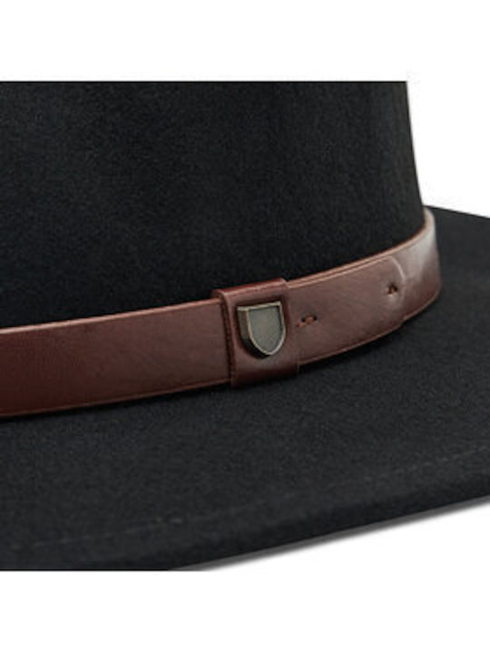 Brixton Fabric Women's Fedora Hat Black