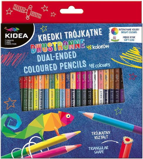 Derform Set de creioane colorate 24buc Pachet de 1 ambalaje