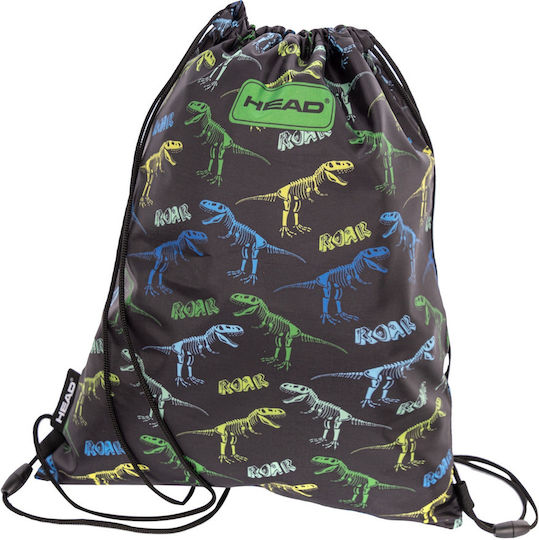 Astra Schulische Rucksack-Lunch-Tasche Schwarz Dinosaurier